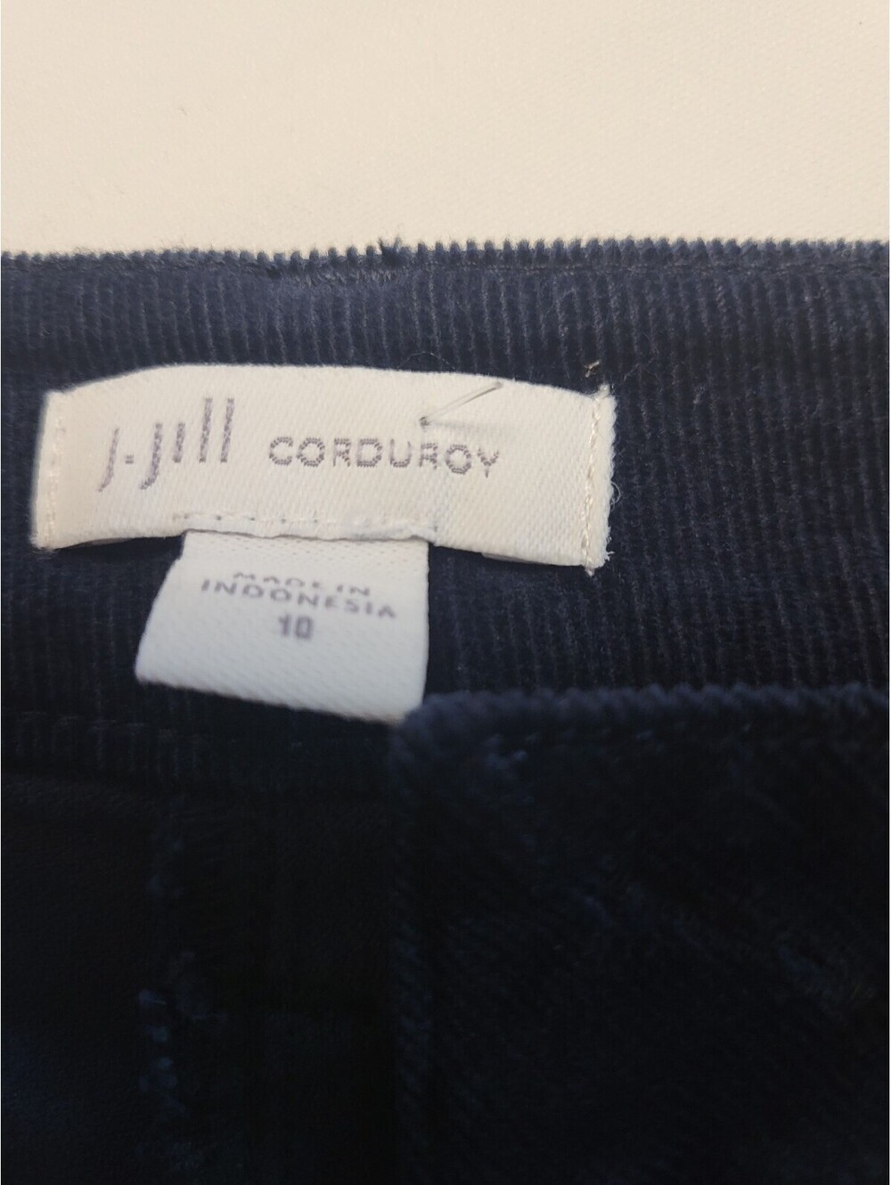 J.Jill Navy Blue Corduroy Pants Size 10